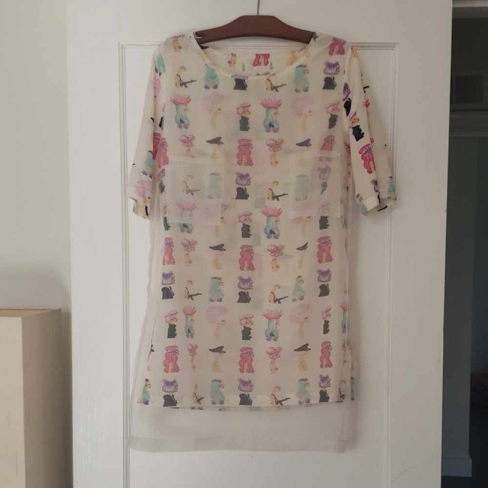 Organza overlay dress